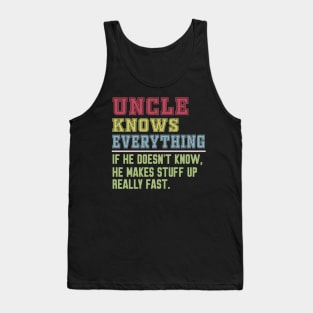 Uncle knows everything vintage Tank Top